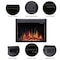 Edendirect 36 in. Ventless Electric Fireplace Insert, Black, Remote Control, 750W/1500W ED939A - alternate 2